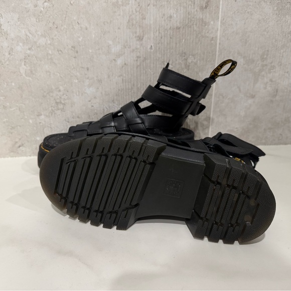 Dr. Martens RICKI NAPPA LUX LEATHER PLATFORM GLADIATOR SANDALS - Picture 5 of 7